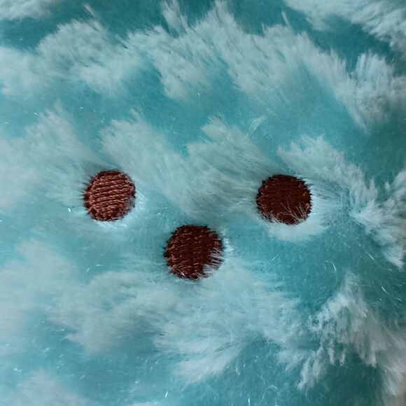 Peeps Bunny Rabbit Plush Blue Aqua Chevron Textured Pattern Stuffed Animal - Picture 5 of 16